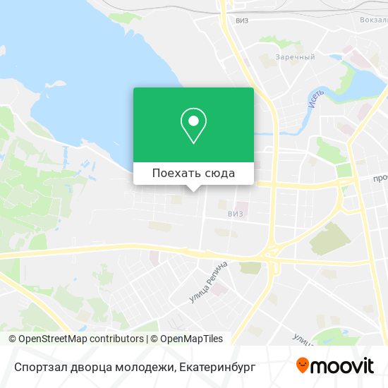 Карта Спортзал дворца молодежи