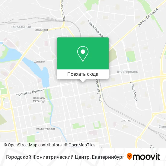 Карта Городской Фониатрический Центр