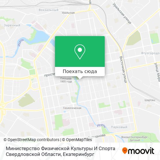 Карта Министерство Физической Культуры И Спорта Свердловской Области