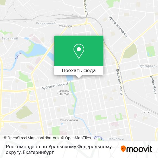 Карта Роскомнадзор по Уральскому Федеральному округу