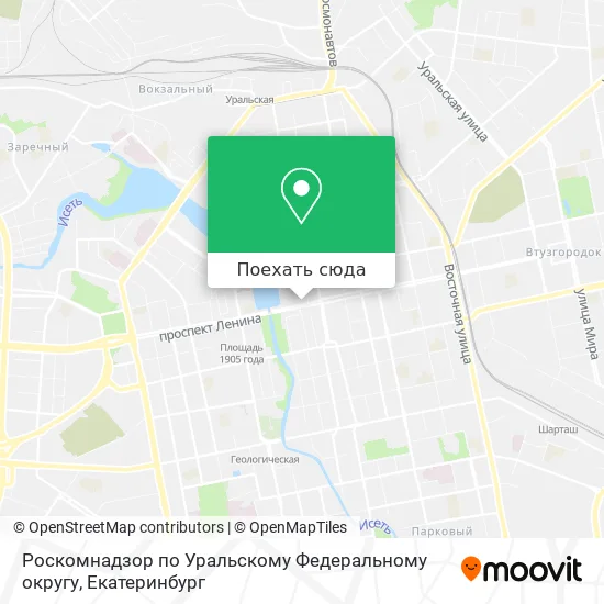 Карта Роскомнадзор по Уральскому Федеральному округу
