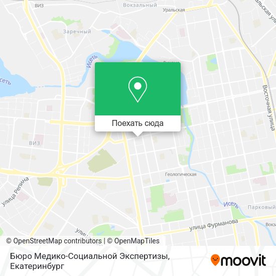 Карта Бюро Медико-Социальной Экспертизы