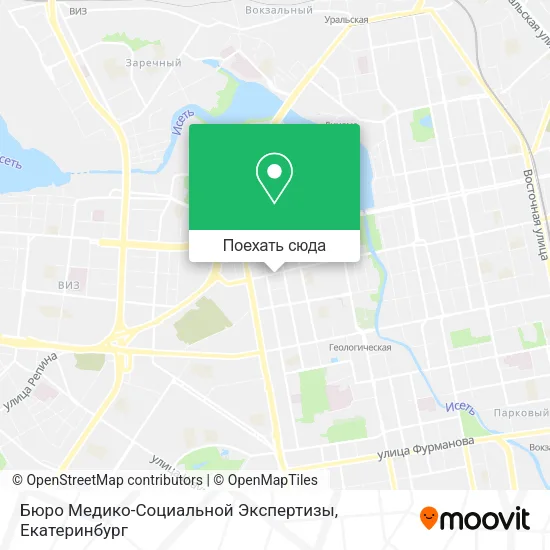 Карта Бюро Медико-Социальной Экспертизы