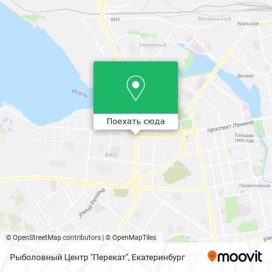 Карта Рыболовный Центр "Перекат"