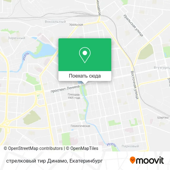 Карта стрелковый тир Динамо