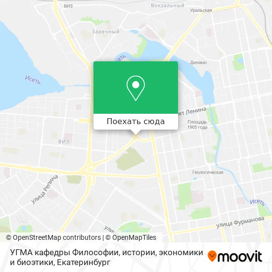 Карта УГМА кафедры Философии, истории, экономики и биоэтики
