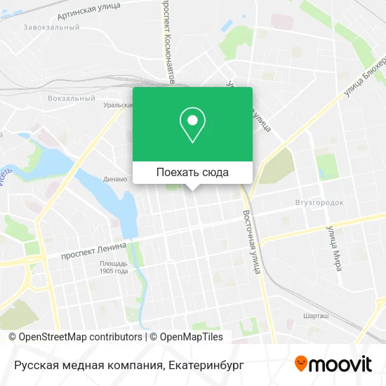 Карта Русская медная компания
