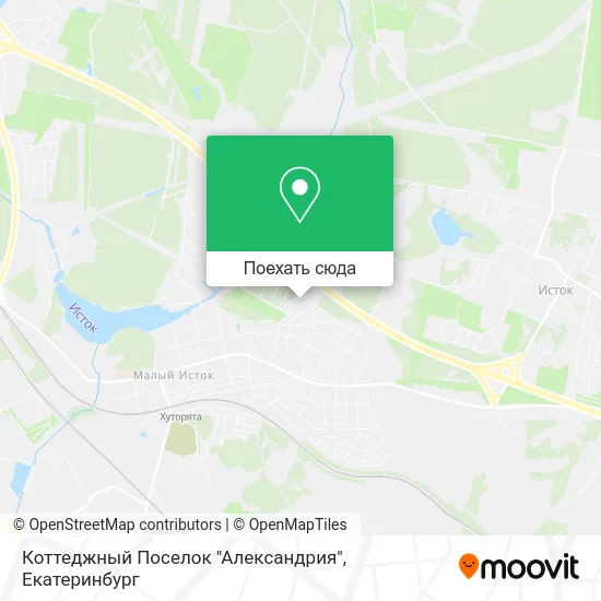 Карта Коттеджный Поселок "Александрия"