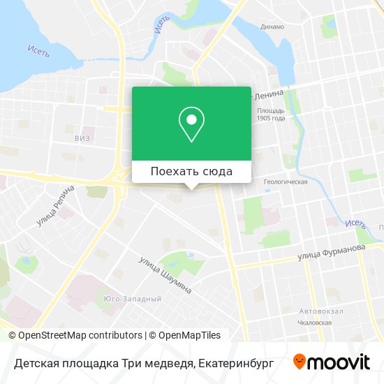 Карта Детская площадка Три медведя