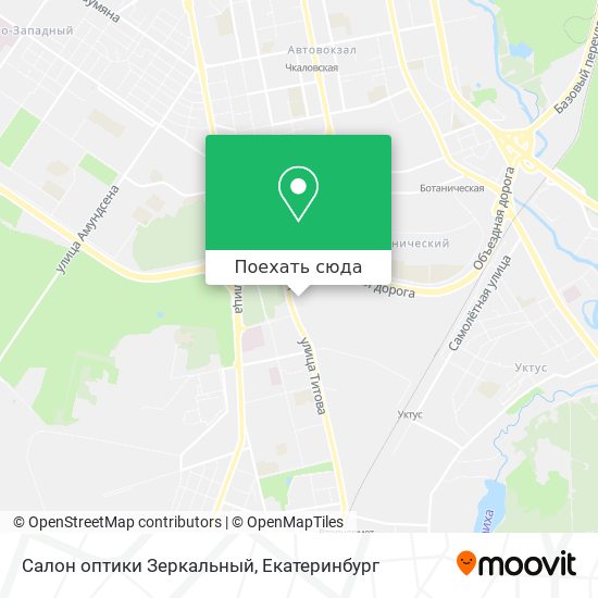 Карта Салон оптики Зеркальный
