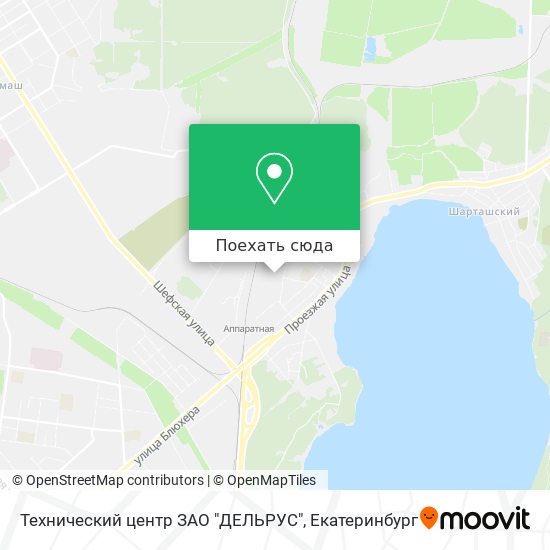 Карта Технический центр ЗАО "ДЕЛЬРУС"