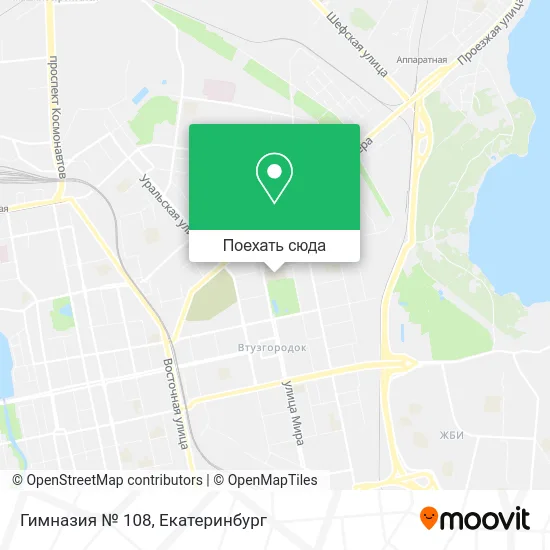 Карта Гимназия № 108