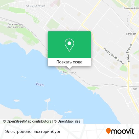 Карта Электродепо