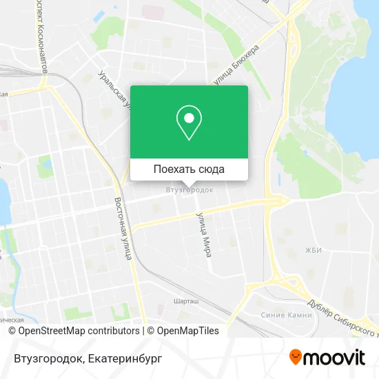 Карта Втузгородок