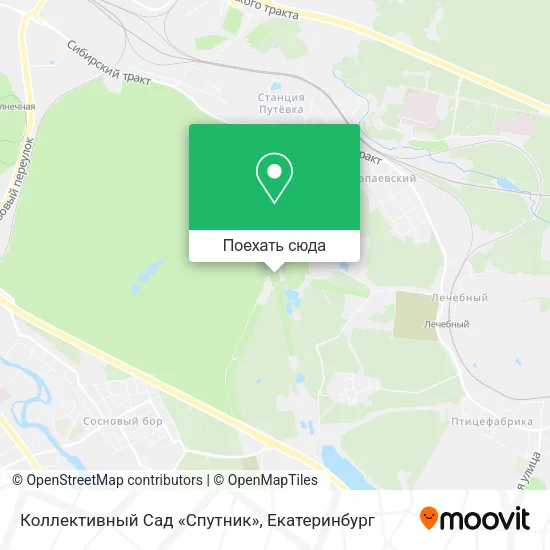 Карта Коллективный Сад «Спутник»