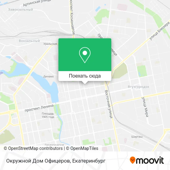 Карта Окружной Дом Офицеров