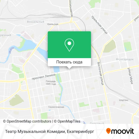 Карта Театр Музыкальной Комедии