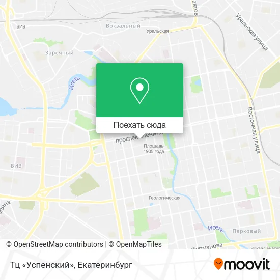 Карта Тц «Успенский»