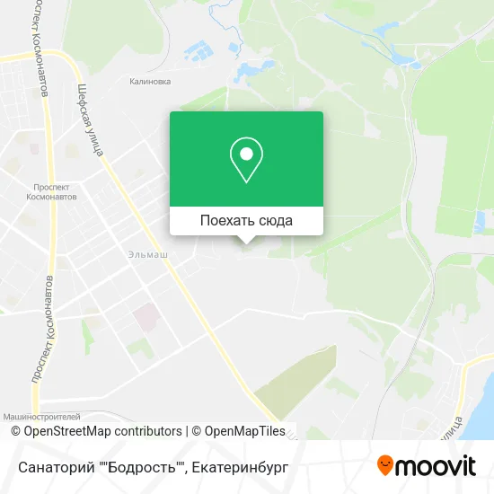 Карта Санаторий ""Бодрость""
