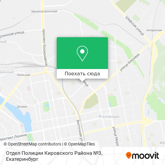 Карта Отдел Полиции Кировского Района №3