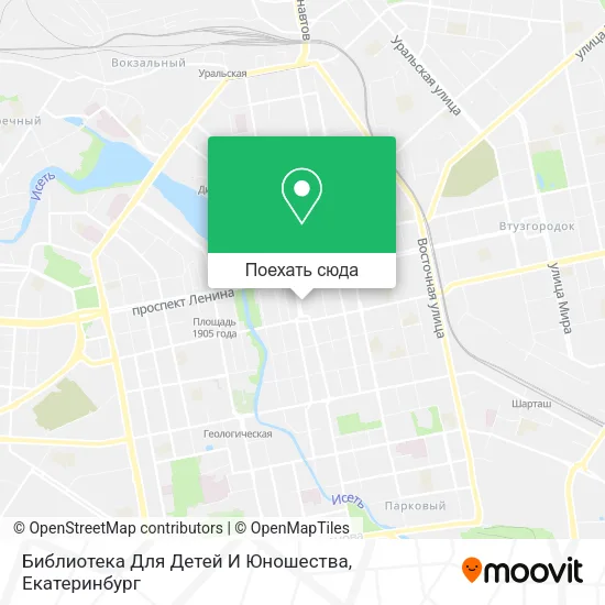 Карта Библиотека Для Детей И Юношества