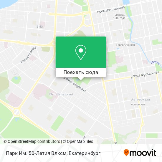 Карта Парк Им. 50-Летия Влксм