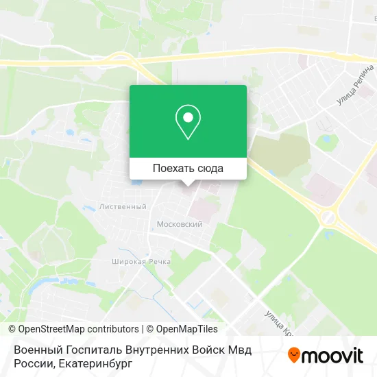 Карта Военный Госпиталь Внутренних Войск Мвд России