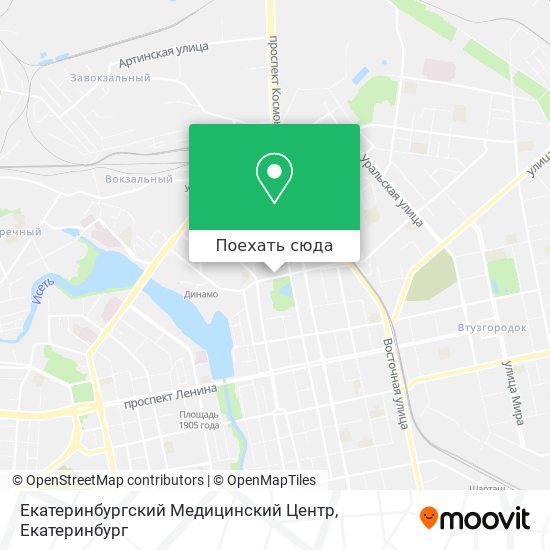 Карта Екатеринбургский Медицинский Центр