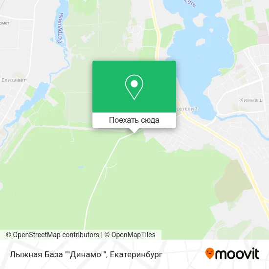 Карта Лыжная База ""Динамо""