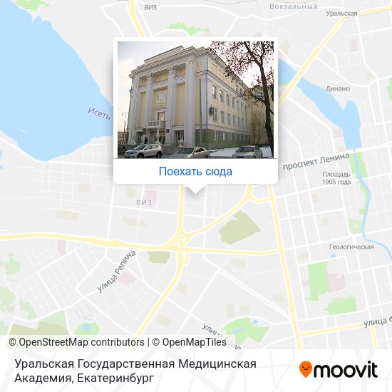 Карта Уральская Государственная Медицинская Академия