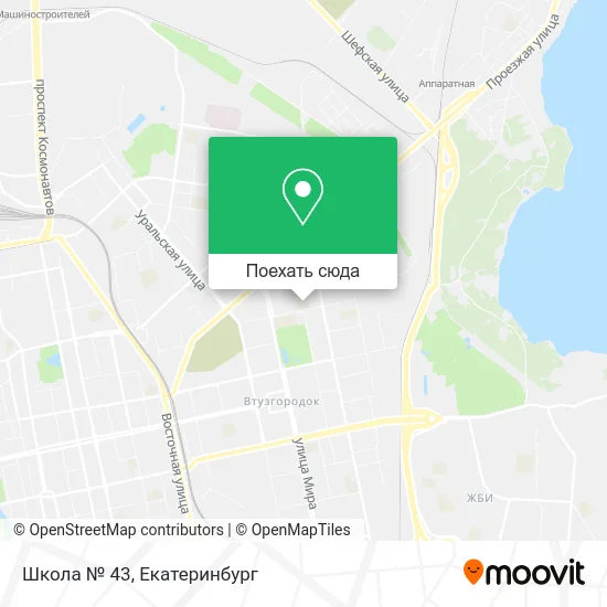 Карта Школа № 43