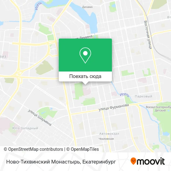 Карта Ново-Тихвинский Монастырь
