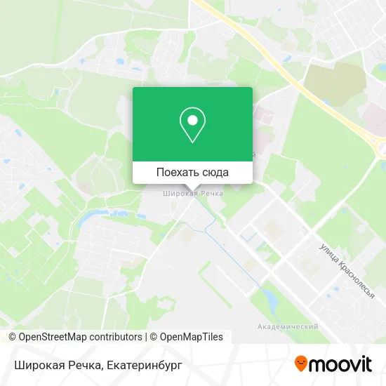 Карта Широкая Речка