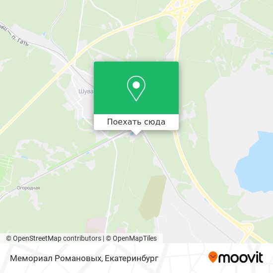 Карта Мемориал Романовых