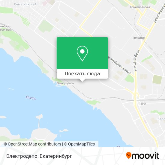 Карта Электродепо