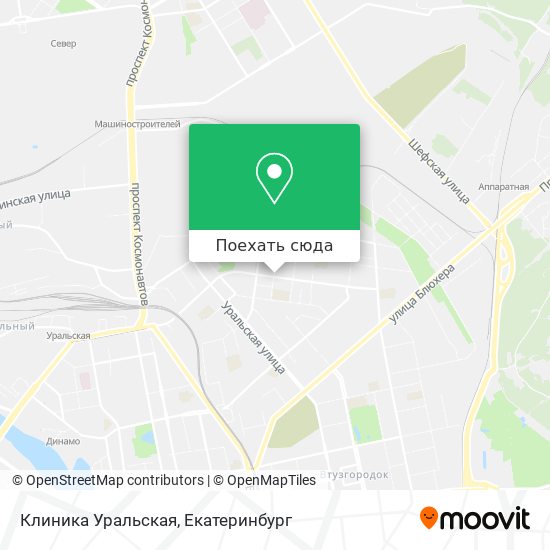 Карта Клиника Уральская