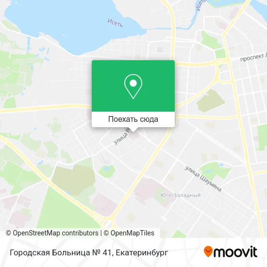 Карта Городская Больница № 41