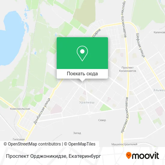 Карта Проспект Орджоникидзе
