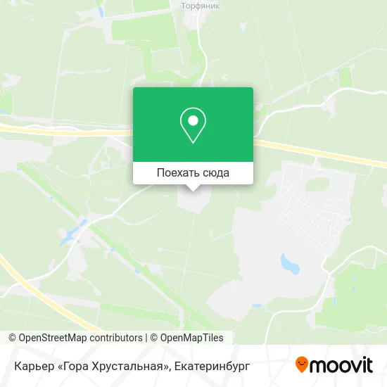 Карта Карьер «Гора Хрустальная»