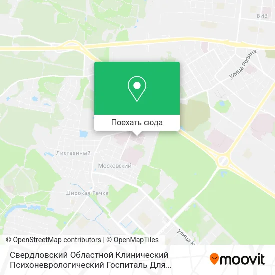 Карта Свердловский Областной Клинический Психоневрологический Госпиталь Для Ветеранов Войн