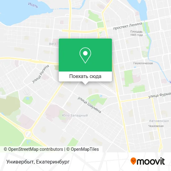 Карта Универбыт