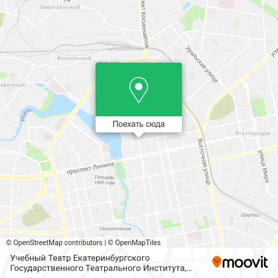 Карта Учебный Театр Екатеринбургского Государственного Театрального Института