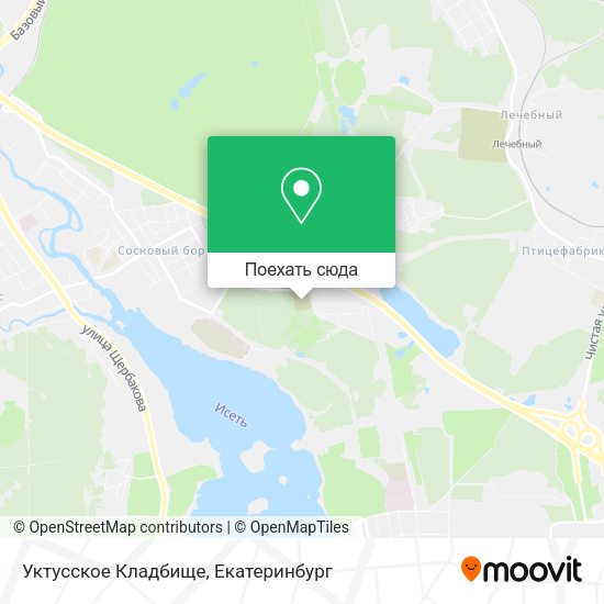 Карта Уктусское Кладбище