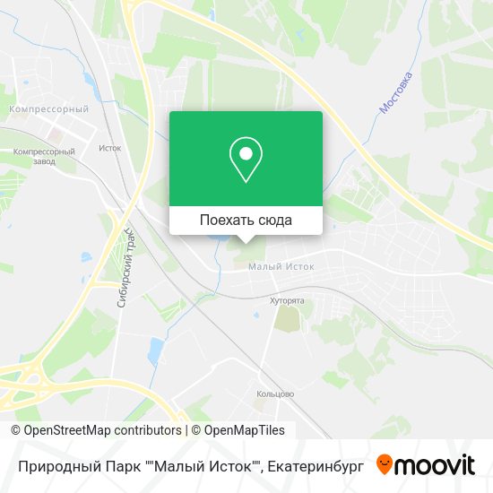 Карта Природный Парк ""Малый Исток""