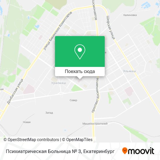 Карта Психиатрическая Больница № 3