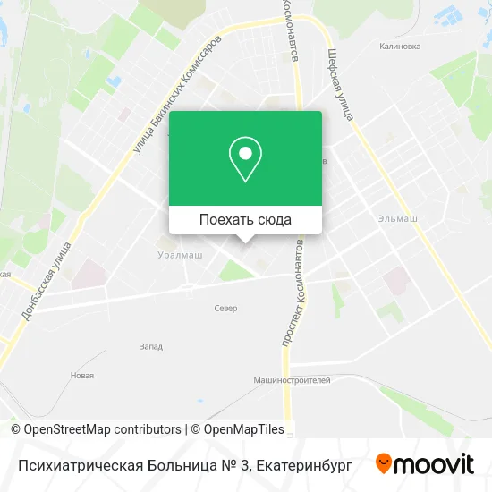 Карта Психиатрическая Больница № 3
