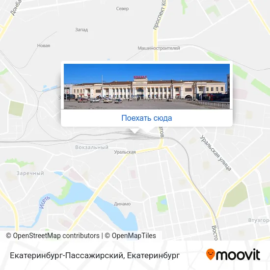 Карта Екатеринбург-Пассажирский