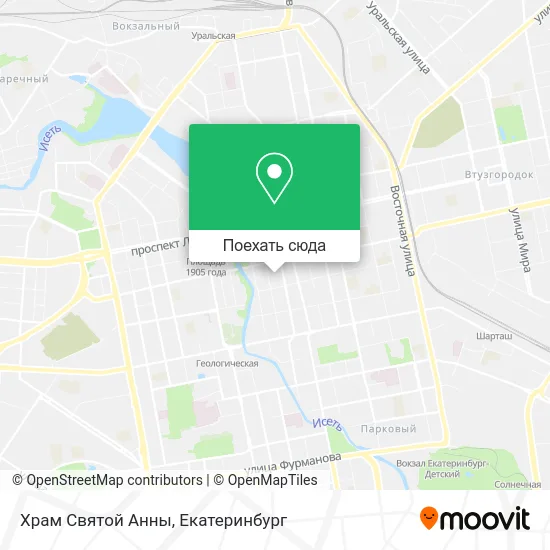 Карта Храм Святой Анны