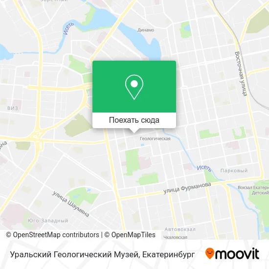 Карта Уральский Геологический Музей