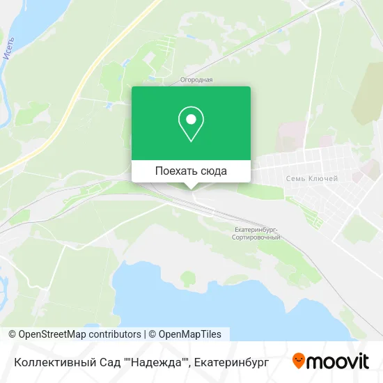 Карта Коллективный Сад ""Надежда""